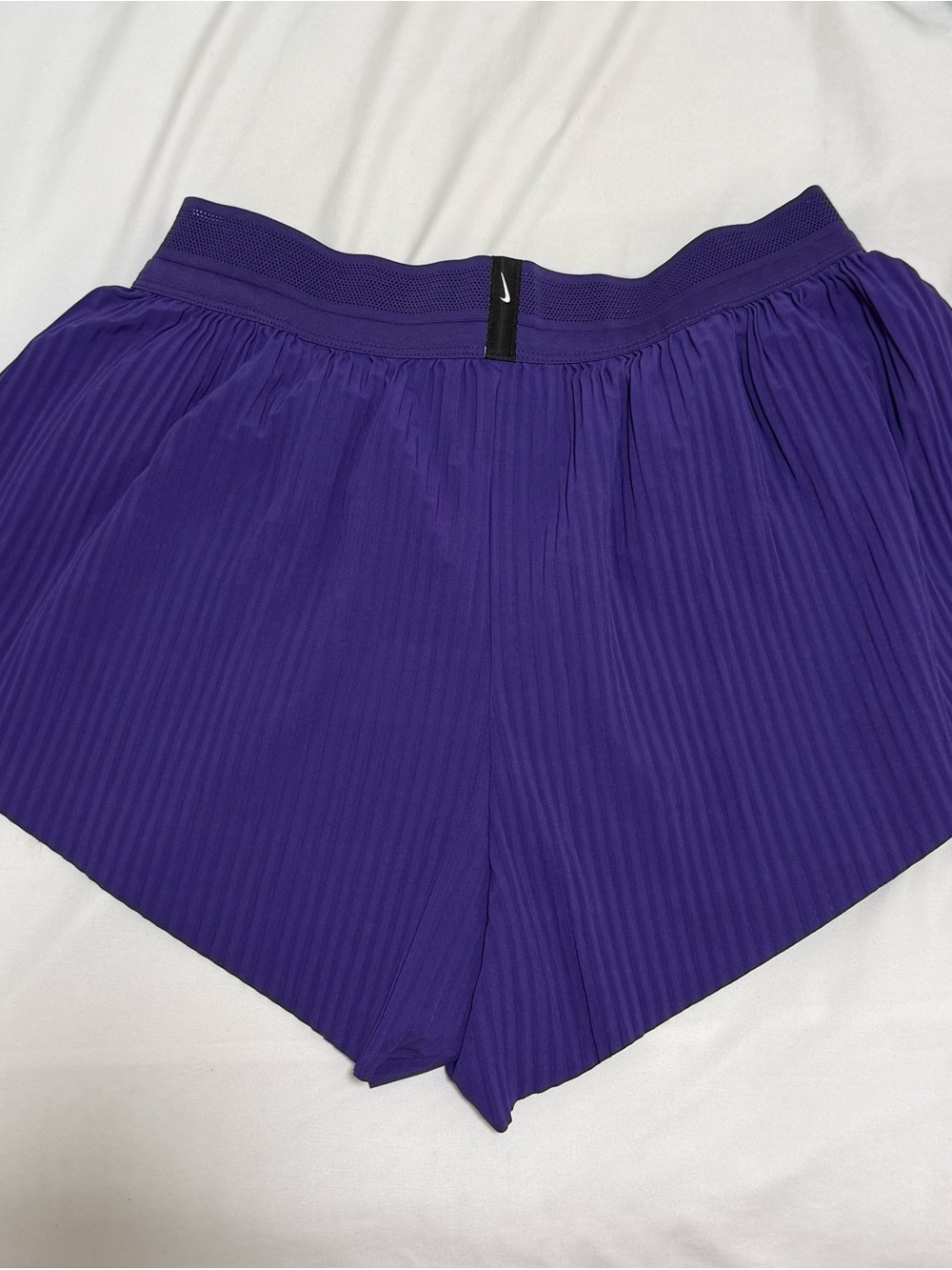 Nike Women’s Purple Athletic Running Shorts - Picture 2 of 2